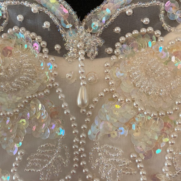 Pretty Things white with sequins tank top- Xlarge - Picture 6 of 11